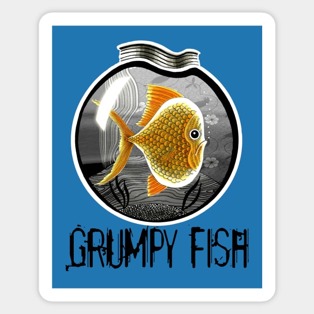 Grumpy Fish Sticker by Scratch